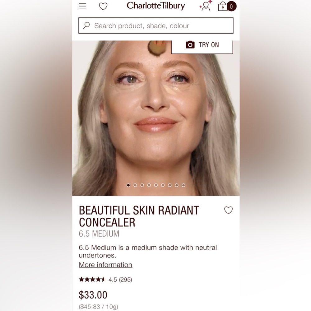 Charlotte Tilbury Radiant Concealer - Medium 6.5